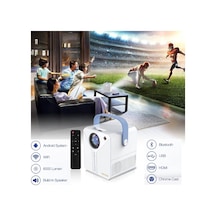 Q96 E300 Projector Android 4k Ultra Hd Wifi Projeksiyon Cihazı Usb Hdmi Tf Card Girişli Projektör 81724661