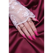 24 Fuşya Pembe Badem Takma Tırnak 814 814-16-pembe