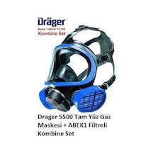 Drager 5500 Tam Yüz Maskesi ve A1B1E1K1 Filtre