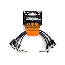 Mxr Şerit Yama Kablosu 6 " 15 Cm-3 Paket, 1/4-inç Dik Açı 3pdcpr06 Standart