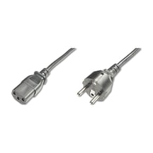 Digitus Güç Kablosu, Cee 7/7 Typ-f - C13 Erkek/dişi, 1.8 Metre, H05vv-f3g 0.75qmm, Siyah Renk&lt Br&gt Digitus Power Cord, Cee 7/7 Typ-f - C13 M/