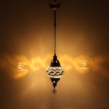 Dekoratif MOZAİK LAMBA TEKLİ AVİZE KARALP MOZAİK