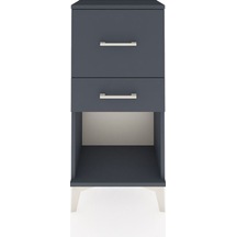 Arges Komodin 2 Çekmeceli 44x30x96 Antrasit-antrasit Antrasit