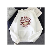 Tarzsokak Beyaz Unisex Hip Hop Lol Gülüyor Cehennem Kapşonlu Sudaderas G