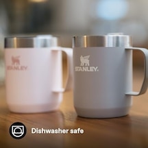 Classic Legendary Camp Mug Paslanmaz Çelik Termos Bardak, Pembe Kuvars Rose Quartz , 0.23 Litre Açık Beyaz