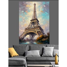 Ahşap Tablo Paris Şehir Hattı Ve Eyfel