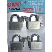 Cms Master Çelik Asma Kilit 4 Parça 6672