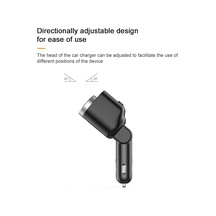 Springsun 150w Araç Şarj Cihazları Pd+qc3.0 Hızlı Şarj Adaptörü 2 Soketli Güç Ayırıcı 12-24v Led Voltaj Algılama Açma-kapama