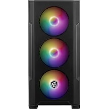 Msi Mag Forge M100R Temperli Cam 3x120MM Argb Fan mAtx Oyuncu Bilgisayar Kasası
