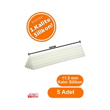 Silikon Mum Sıcak Silikon Cubuk Silikon Sıcak Silikon Ucu Mum Silikon 5 Ad. 11,5 Mm Kalın Silikon