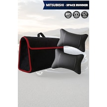 Mitsubishi Space Runner Uyumlu Bagaj Çantası Siyah Renk Koltuk Yastığı Lüks Model