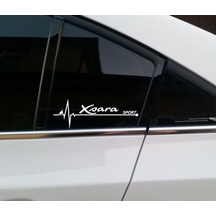 Citroen Xsara Yan Cam Sticker Oto Kapı Çıkartma 20Cmx7Cm