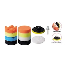 Rodex Pasta Cila Polisaj Süngeri Pedi Seti 115 Mm 11 Parça Set
