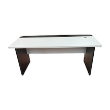 Adel Modern Ahşap Ve Antrasit Çalışma Masası - Beyaz/antrasit - 160x80x75 Cm