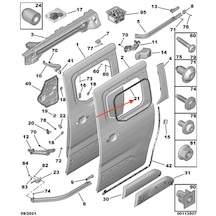 Psa Citroen Berlingo 3 / Classic Peugeot Partner 3 ve Tepee Arka Kapı Cam Fitili 9824027780