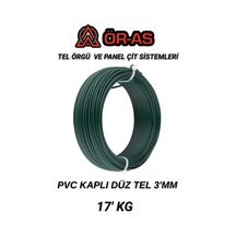 Pvc - Kaplı Düz Tel - 3 Mm Kalınlık - 17 -kg
