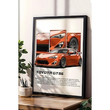 Toyota Gt86 Çerçeveli Tablo - Toyota Car Poster