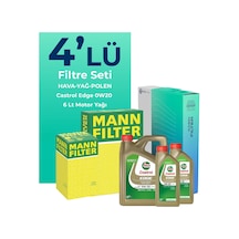 Mann Ford Kuga 1.5 Dizel Manuel Filtre Bakım Seti Castrol Motor Yağlı (2019-2023) 4 Lü