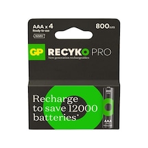 4'lü Şarjlı Aaa Ni-mh Pil, 800 Mah Kapasite