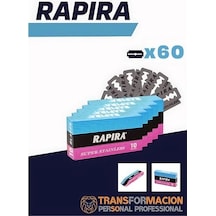 Mey İthalat Rapira 60 Adet Yaprak Tıraş Jileti 719624