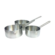 Paslanmaz Çelik 3 Lü Sosluk Kaçerol 12-14-16 Cm