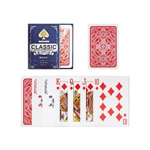 Pvc Plastik Kırmızı Su Geçirmez Poker İskambil Oyun Kağıdı Rd63kr