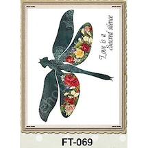 Ft-69 Cadence Kumaş Transfer 25X35 Çiçekli Hayvan Figürleri Seris