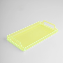 Vasa Neon Pleksi Tepsi Yeşil 35x20 Cm Çok Renkli