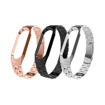 Akıllı Saat Kordonu - Xiaomi Mi Band 6 Uyumlu Metal Kordon Rose Gold Renk, Şık Ve Dayanıklı - Rose Gold Çok Renkli