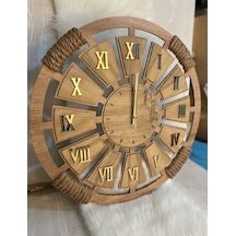 Lavinta54 Kişiye Özel Dekoratif Ahşap Duvar Saati (541791602) Ahşap