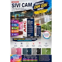 Premıum Sıvı Cam Kaplama - Her Yüzeye Şeffaf Parlak Koruyucu Su Yalıtım Ve Yüzey Koruma Kaplaması 2 Lt Kıt
