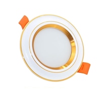 7W Üç Renk Smd Led Downlıght Spot- Gold