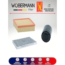 Wöbermann VW Passat 1.6 Filtre Bakım Seti 2001-2005 ALZ 3'lü Karbonlu