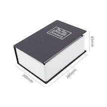 Ayt Sunup Sn- 26088 Kitap Görünümlü Metal Kasa Kumbara Tipi 265x200x65mm Giz Li Saklama Kasası