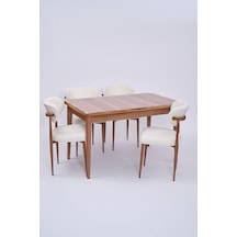 Yakamoz Polo Mdf Lak Panel Mutfak Masa Sandalye Takımı 80x130 Ceviz Yakamoz Polo Mdf Lak Panel Mutfak Masa Sandalye Takımı 80x130 Ceviz