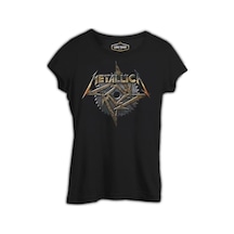 Metallica - Saw Blade Siyah Kadın Tshirt