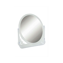 Şeffaf Renkli Oval Masa Aynası 20 Cm Beyaz