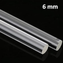 Pleksi Çubuk Akrilik Şeffaf Pleksiglass 6 Mm