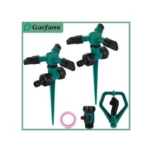 Garfans 2pcs 360 Dönen Çim Yağmurlama Sistemi Otomatik Bahçe Su Sulama Yard Outdoor 7870 Diğer