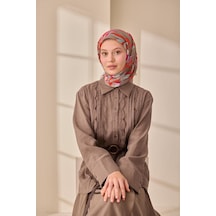 Silk Home Olinda İpek Eşarp 47003-27 Vizon, Fuşya, Çağla, Turuncu