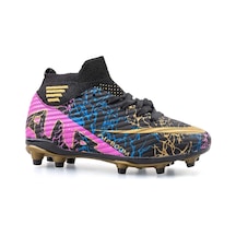 Potinonline Laliga 565 Çocuk Renkli Çoraplı Krampon Siyah Potinonline Laliga 565 Çocuk Renkli Çoraplı Krampon Siyah