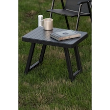 Portatif Büyük Boy Plastik Katlanabilir Piknik Sehpası Siyah