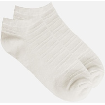 Socksmax Kadın Pamuklu Tekli Ekru Patik Çorap - Ss-model1-e