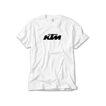 KTM Motorcycle Black Logo Beyaz Tişört Beyaz