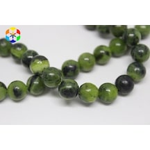 Yeşim Taşı Royal Quality YARIM Dizi 8mm (18cm uzunluğundadır)