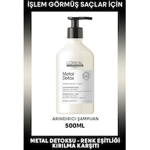 L'Oréal Professionnel İşlem Görmüş ve Yıpranmış Saçlar için Metal Karşıtı Arındırıcı Şampuan 500 ML