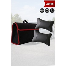 Auris Uyumlu Siyah Renk Koltuk Yastığı Bagaj Çantası Lüks Model