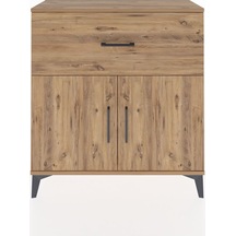 Arges Şifonyer Tek Raflı Tek Çekmeceli 2 Kapaklı 88x30x96 Çam-çam Atlas Çam