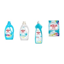Aquabor Doğal Mineralli Sıvı Renkliler + Sıvı Beyaz + Elde Bulaşık + 4 Kg Renkliler 4 Lü Set
