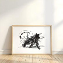 Karalama Kedi - Eğlenceli Minimalist Çizgi Sanatı Kedi Severler İçin Dijital İndirme Modern Evcil Hayvan Dekorasyonu Kedi Sanatı Baskısı Anında İndirme Evcil Hayvan Sever Hediye 19 Diğer